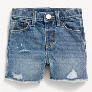 Old Navy Ripped Cut-Off Jean Shorts for Toddler Girls 12-18mo NWT
